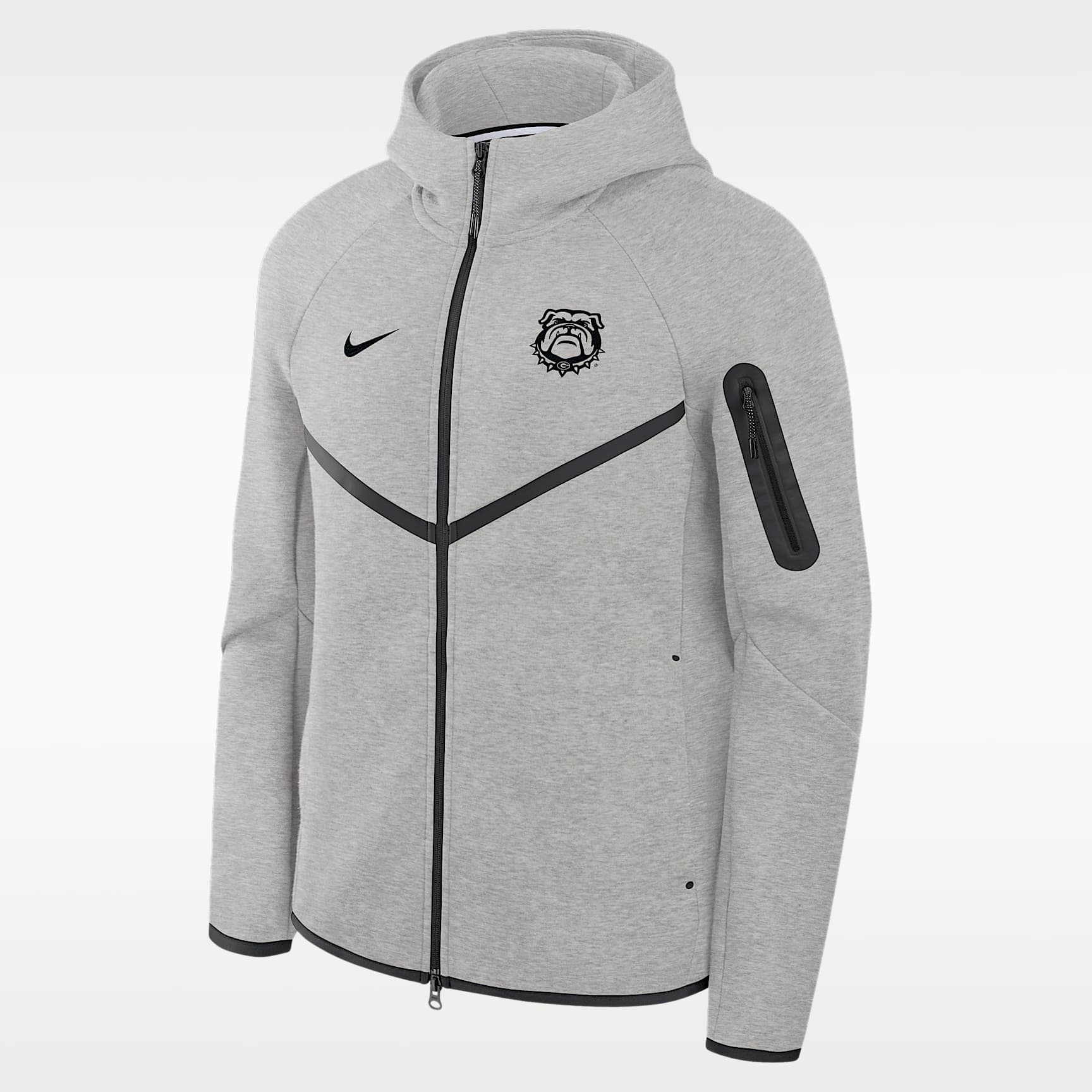 NIKE Tech Fleece フルジップパーカー グレー上XL下Lセット Georgia Tech Fleece Men's Nike College Full-Zip Hooded Jacket